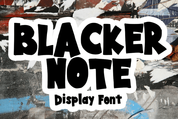 Blacker Note: A Bold Display Font for Modern Design