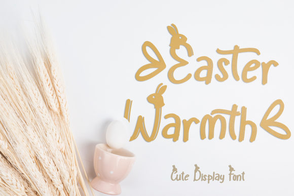 Easter Warmth: A Light Display Font with a Luxury Spark