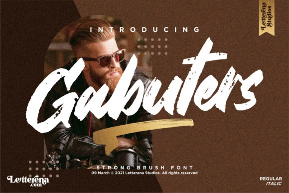 Exploring Gabuters: A Brushed Display Font for Bold Creations