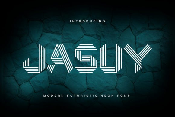 Jasuy: A Futuristic Neon Font for Modern Design