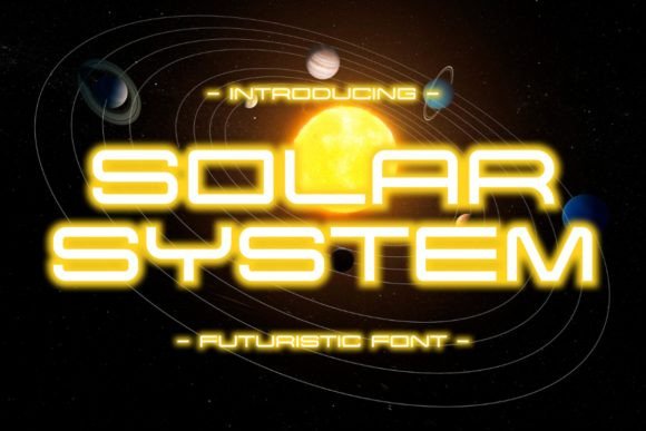 Solar System Font: Cosmic Style for Modern Design Projects